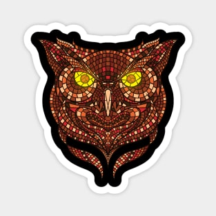 Owl Mosaic Magnet