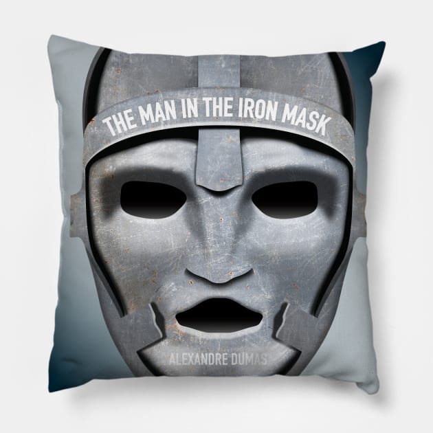 The Man in the Iron Mask - Alternative Movie Poster Pillow by MoviePosterBoy