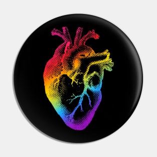 Pride Rainbow Heart Pin