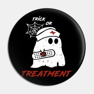 Trick Or Treatment Nurse Halloween Costume Pin