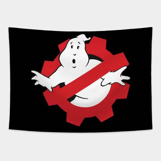 Ghostbusters Engineer Tapestry by strangeglowvideo