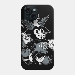 Do Walt Thou Wilt - Cartoon Baphomet - Vintage Distressed - Occult (Dark) Phone Case