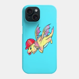 Cute Flying Dragon in a Baseball Cap Phone Case