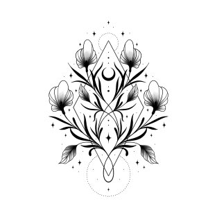 Floral Symmetry T-Shirt