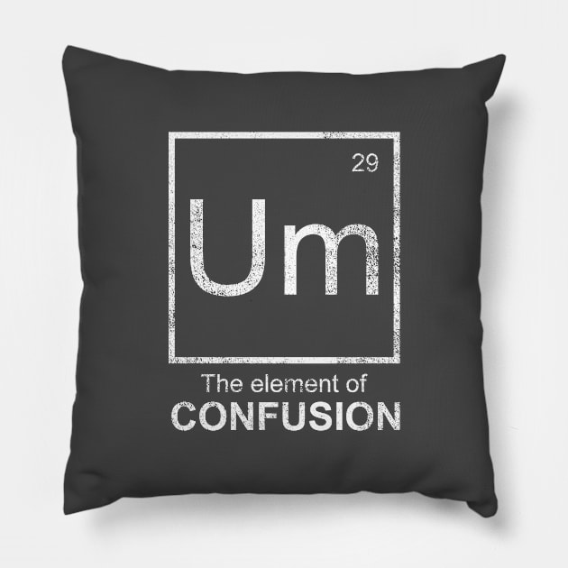 ELEMENT OF CONFUSION Pillow by Aries Custom Graphics