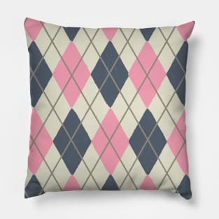 Argyle Pattern (PINK) Pillow