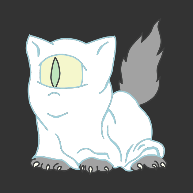 Halloween Meowclops Ghost Neopets by breaxnna