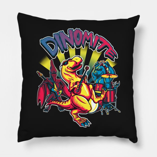 Dinomite Pillow by StephenHartman