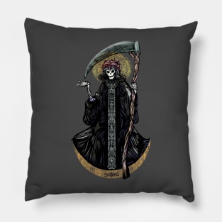 Santa muerte / Lady Death por sirako Pillow