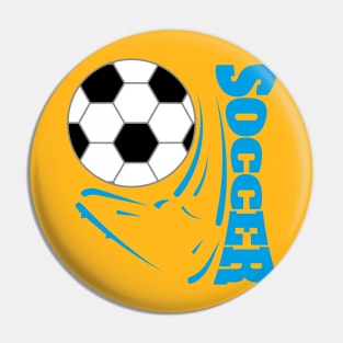 Soccer Foot - Blue Pin