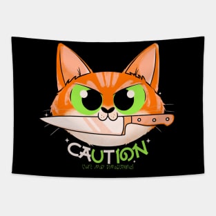 Caution Tapestry