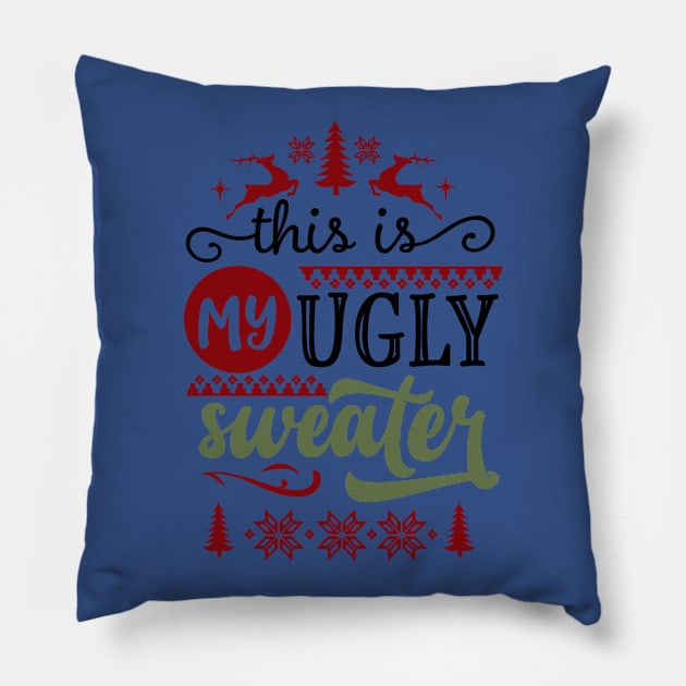 This is my ugly sweater Pillow by holidaystore