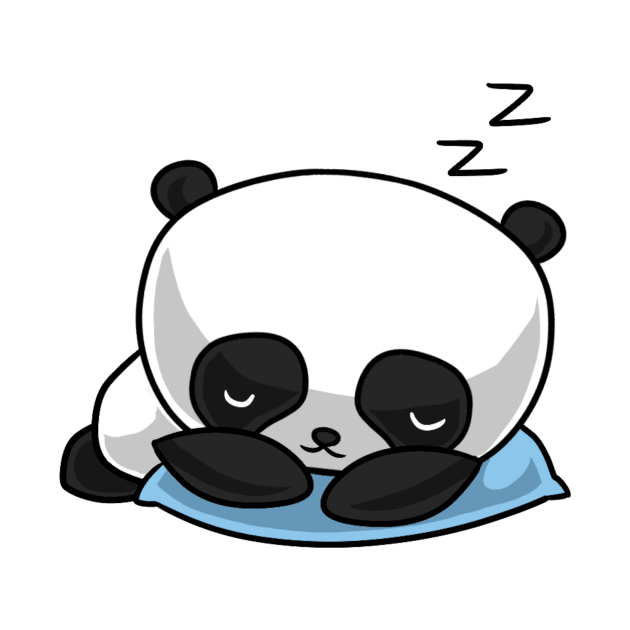 Kawaii panda sleeping by Japanese Designs