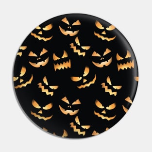 Spooy Halloween Haunted Faces Pin