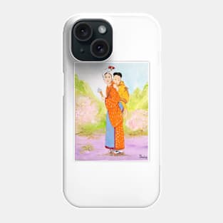 Japan. Brother and Sister. Phone Case