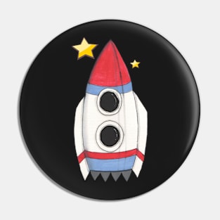 Space Rocket, fly! Pin