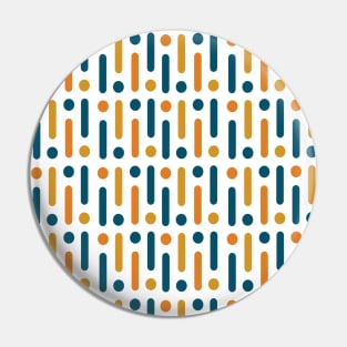 Retro Linear Dots Pattern Pin