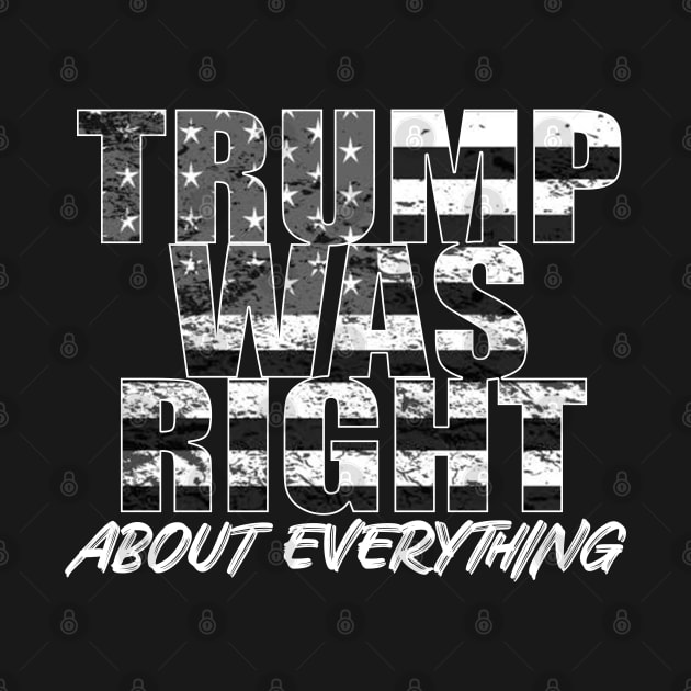 Trump Was Right About Everything by GreenGuyTeesStore