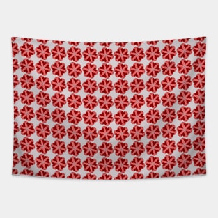 Red Daisy Pattern Tapestry