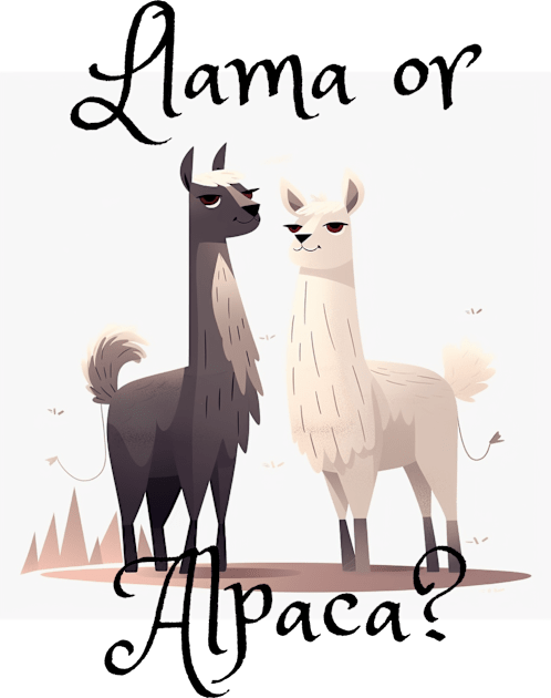 Llama or Alpaca? Kids T-Shirt by FrenArt