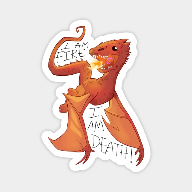 Baby Smaug (Light) Magnet by jzanderk