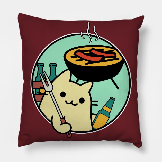 I grill things Pillow by GlanceCat