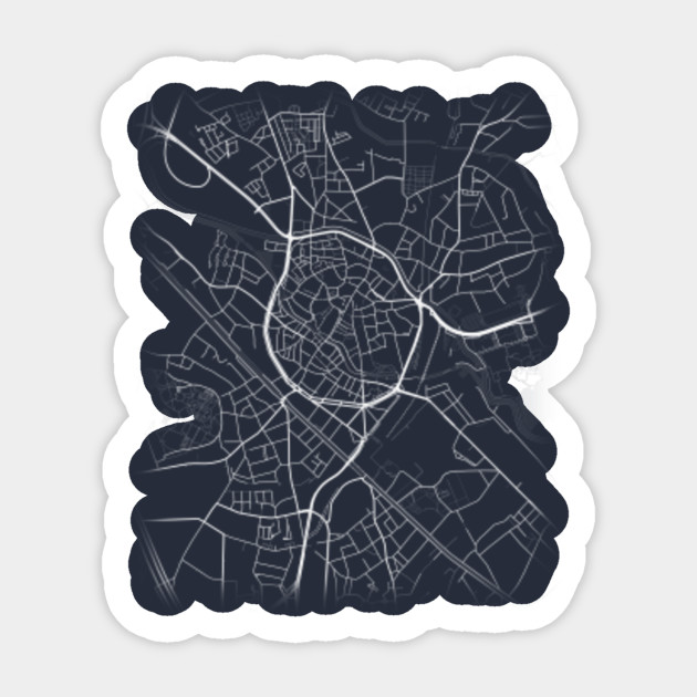Minimal Mechelen Malines Belgium Belgie Belgique City Map Mechelen Sticker Teepublic