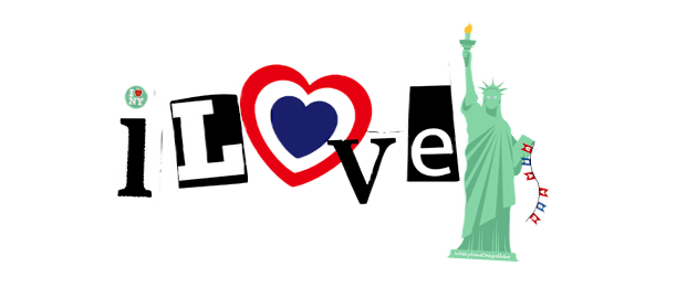 I Love NY Liberty USA By Abby Anime(c) Kids T-Shirt by Abby Anime