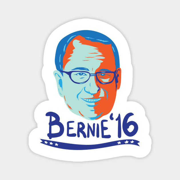 Bernie Sanders 2016 President Retro Magnet by retrovectors