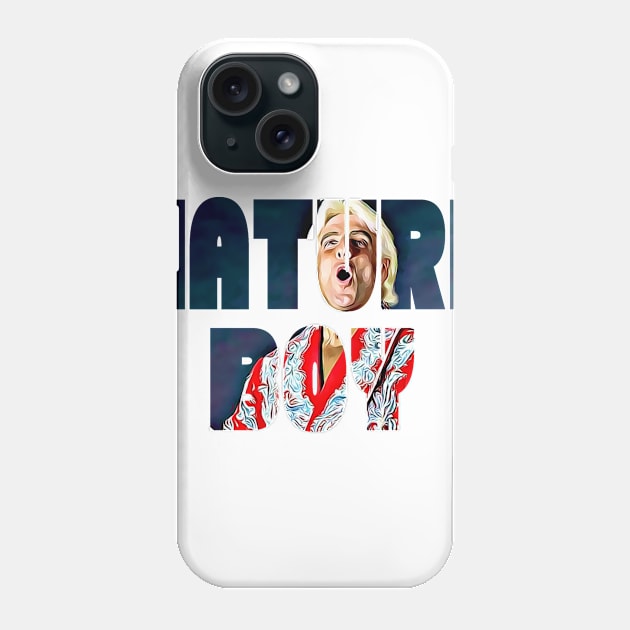 Nature Boy Ric Flair Behind the Letter Phone Case by Tomorrowland Arcade