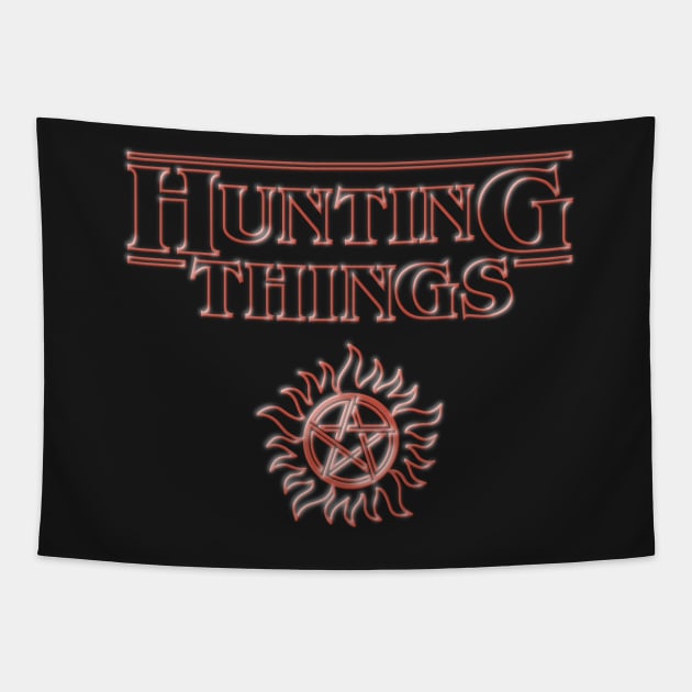 Hunting Things Tapestry by apalooza