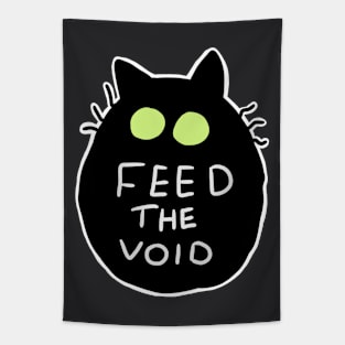 FEED THE VOID || Funny cat sticker || Tapestry