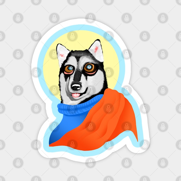 Spirit Animal Husky Dog Guru Magnet by Spirit Animals 21