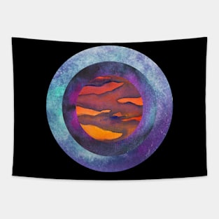 Space Rings Galaxy Mystery Tapestry