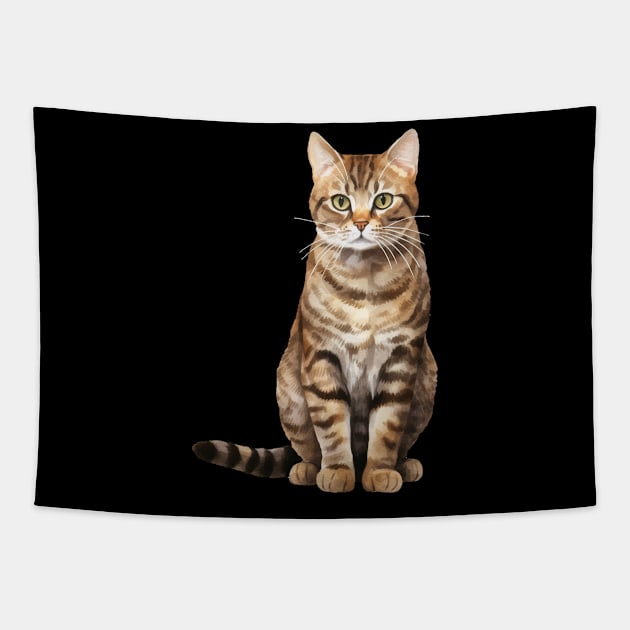 Bramble Cat Tapestry by DavidBriotArt