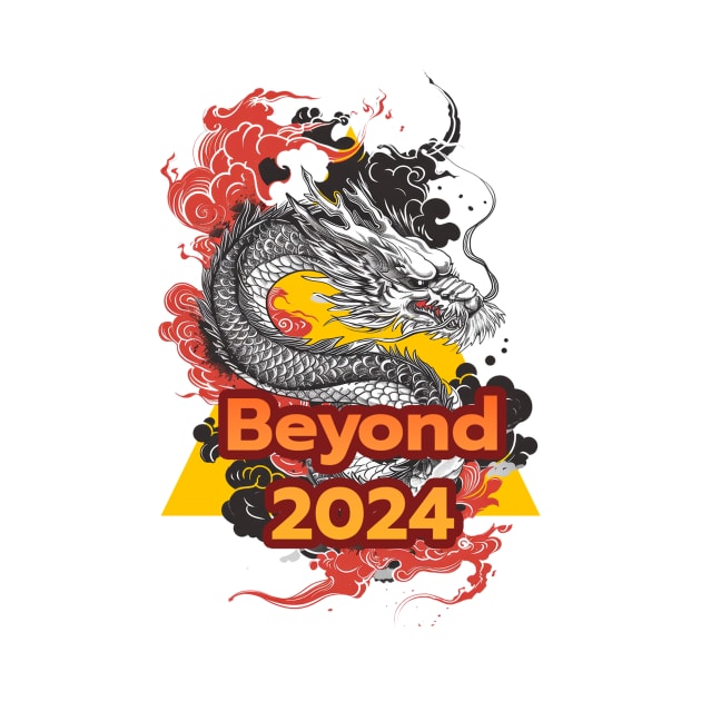 Chinese Dragon Beyond 2024: Pop Art Illustration Tee by YUED