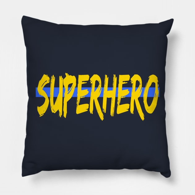 Superhero Pillow by Gsweathers