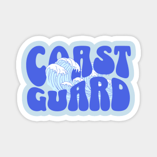 Coast Guard Waves 1 Magnet