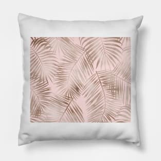 Blush rose ferns Pillow