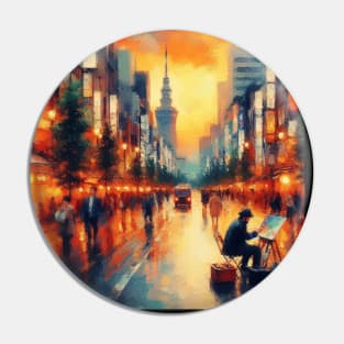 Tokyo City - Street painter Pin