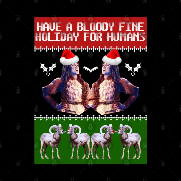 What We Do In the Shadows Christmas Sweater—Have a Bloody Fine Holiday for Humans by Xanaduriffic