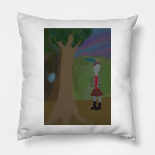 Spirit of the woods original artwork Pillow