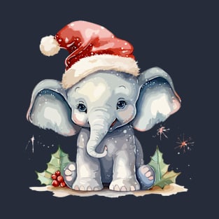 Merry Christmas Elephant T-Shirt