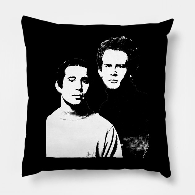 Simon and Garfunkel Pillow by GreenRabbit