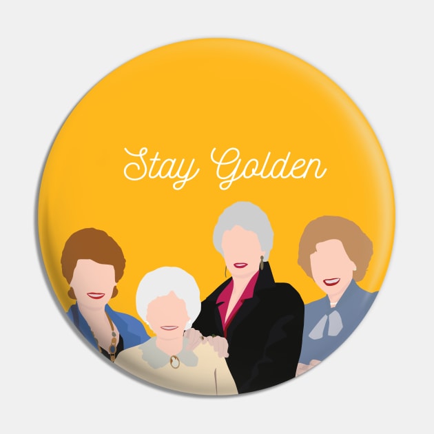 Stay Golden Pin by NostalgiaPaper