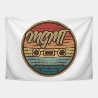 MGMT Retro Cassette Circle Tapestry