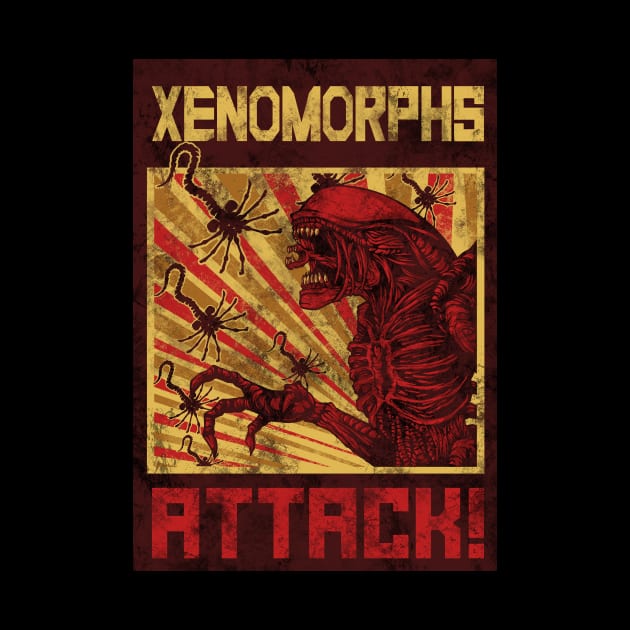 Xenomorphs Attack! by Barbadifuoco