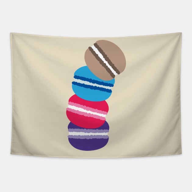 Colorful macaron Tapestry by CindyS