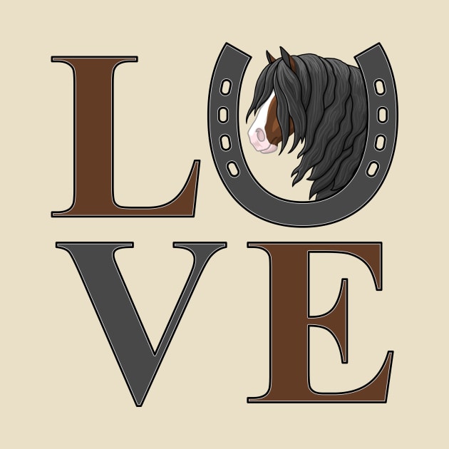 Brown Bay Gypsy Vanner Draft Horse LOVE by csforest