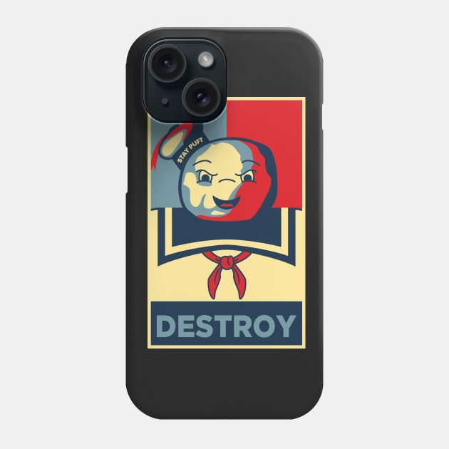 Stay Puft Destroy Ghostbusters Phone Case by joefixit2